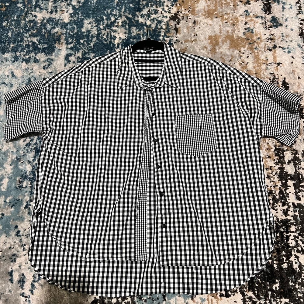 Madewell gingham button up